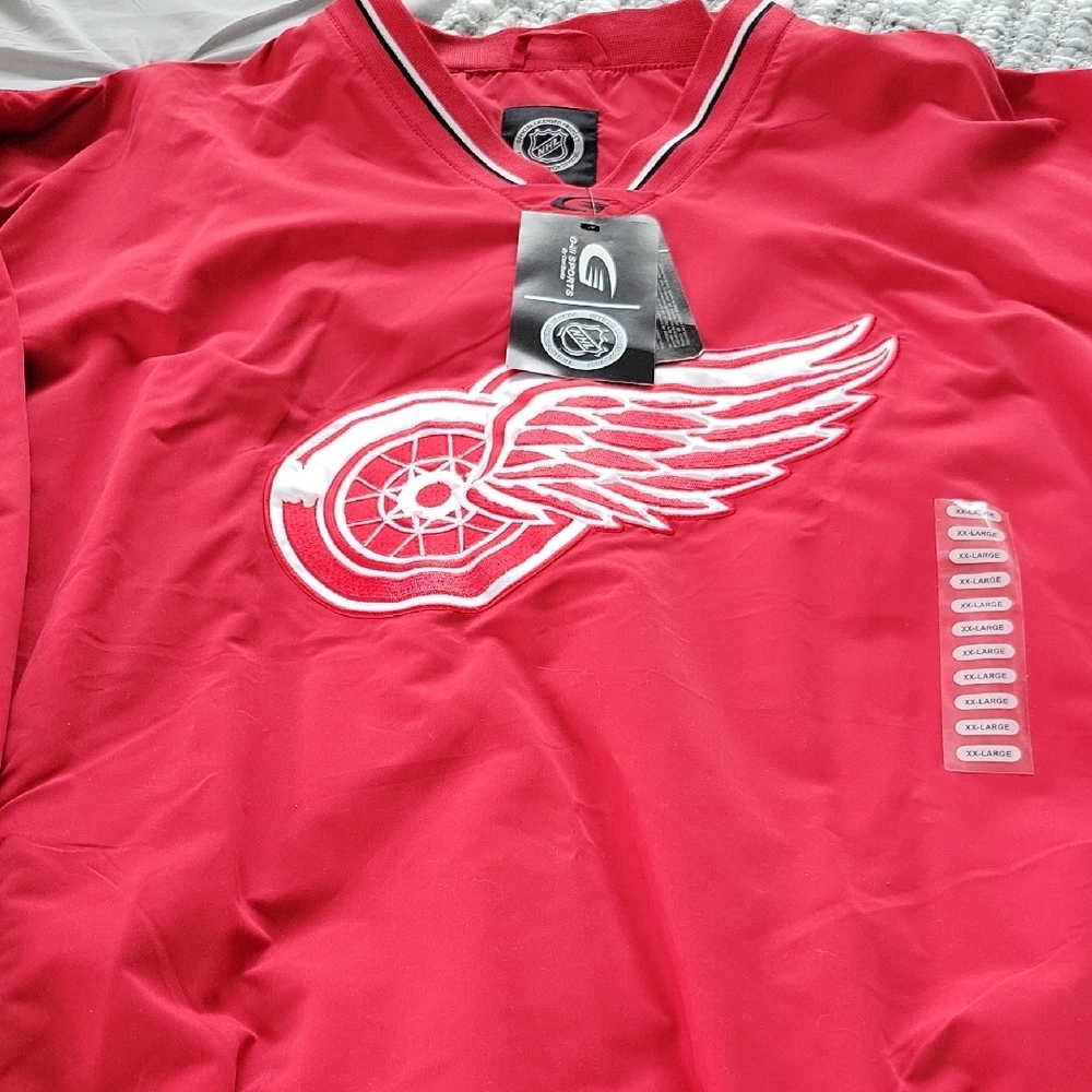 Red Men's Shirt with Winged Wheel Logo